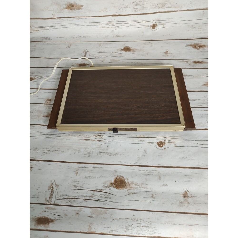Vintage Cornwall Electric Thermo Warming Tray T101 Adjustable Thermostat WORKS